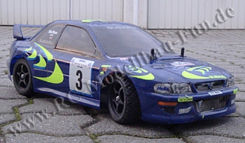 RC Drift Auto Tamiya Subaru Impreza WRC mit Heckantrieb